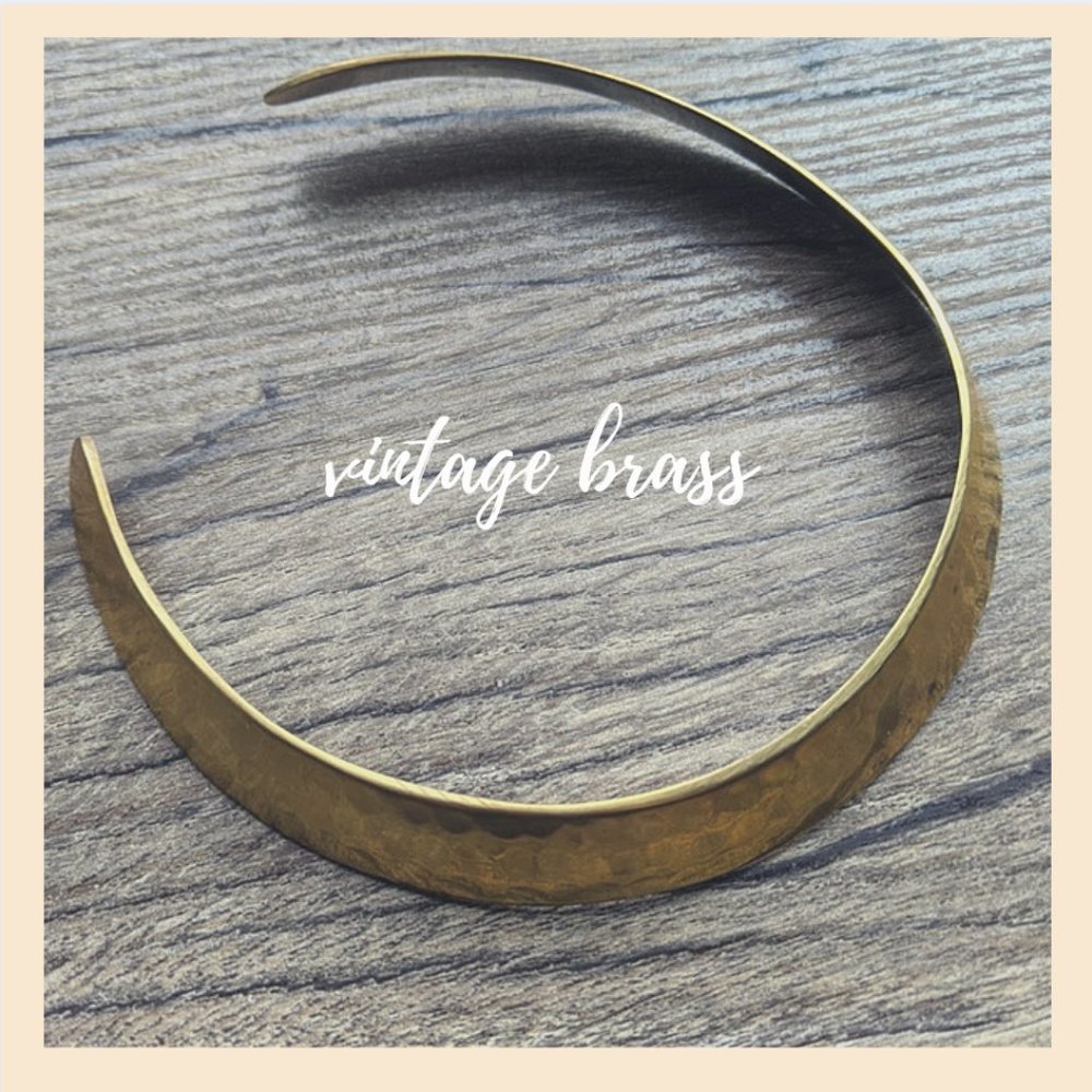 Vintage brass choker